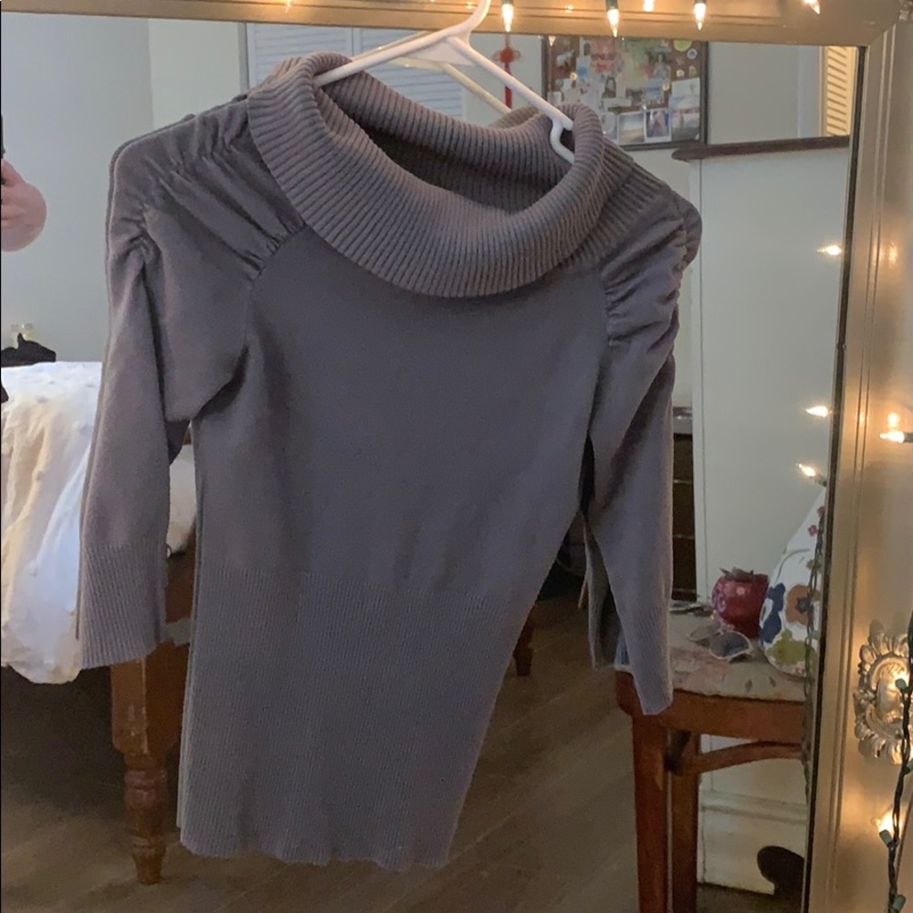 Cowl Neck 3/4 Sleeve Sweater